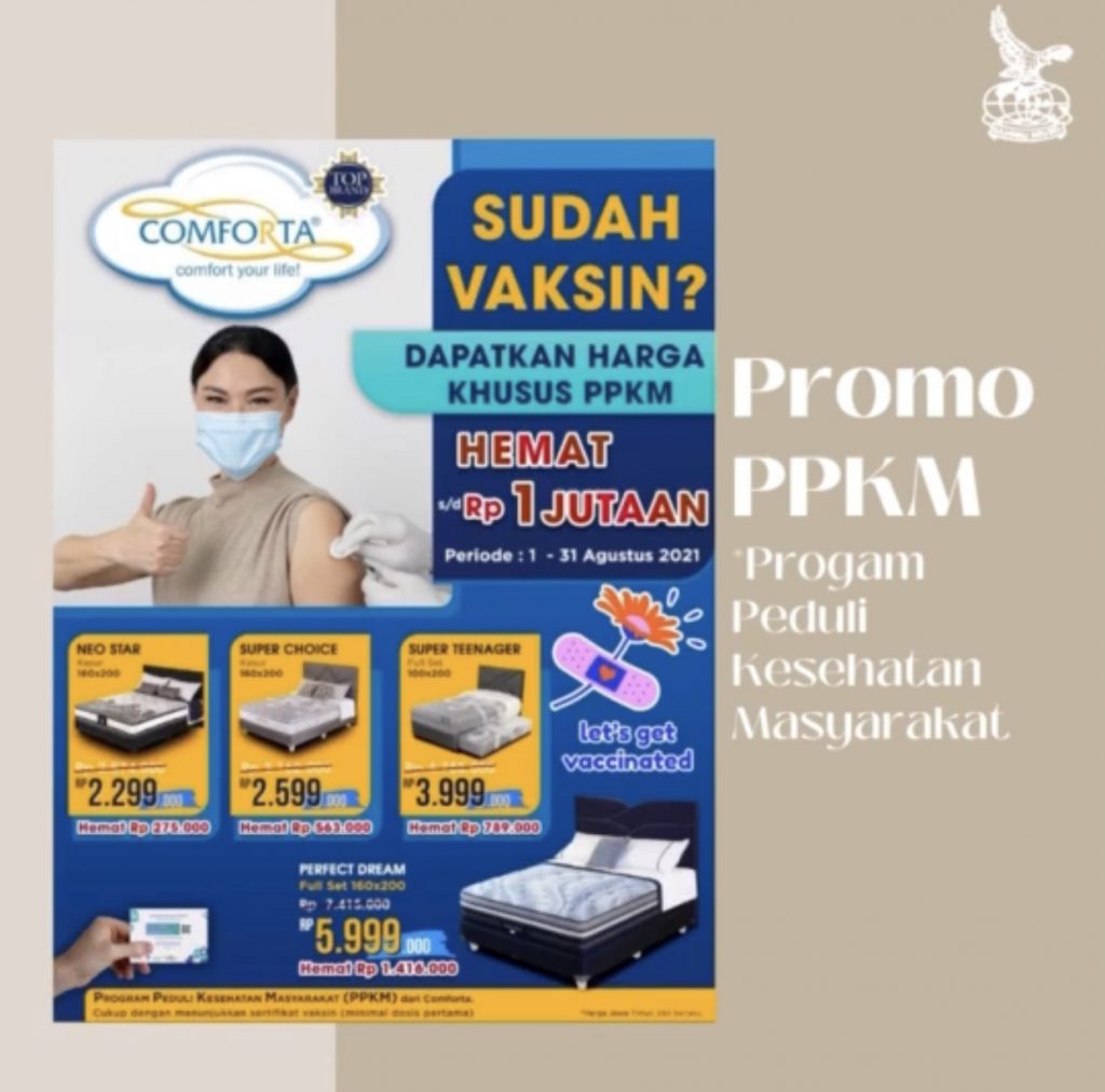 Promo Vaksin Comforta PPKM